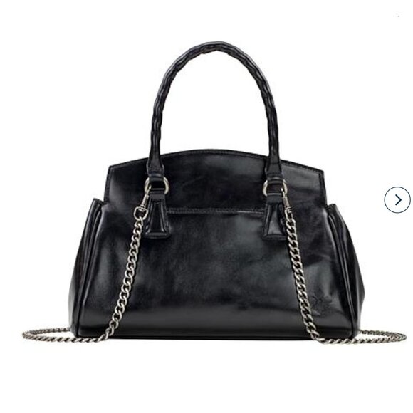 Patricia Nash Leather Marianna Top Handle Satchel Handbag Black - Picture 2 of 16